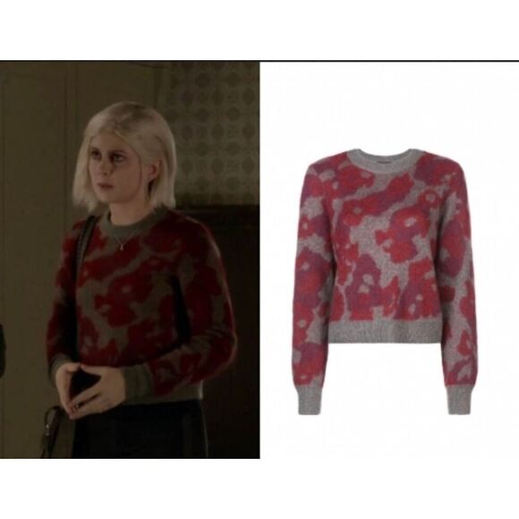 Rag & Bone Mohair blend leopard print sweater XXS - Picture 8 of 9